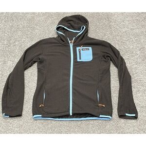 Ventures Endurance Hot Chocolate Run Front Zip Hooded Texture Jacket Womans M